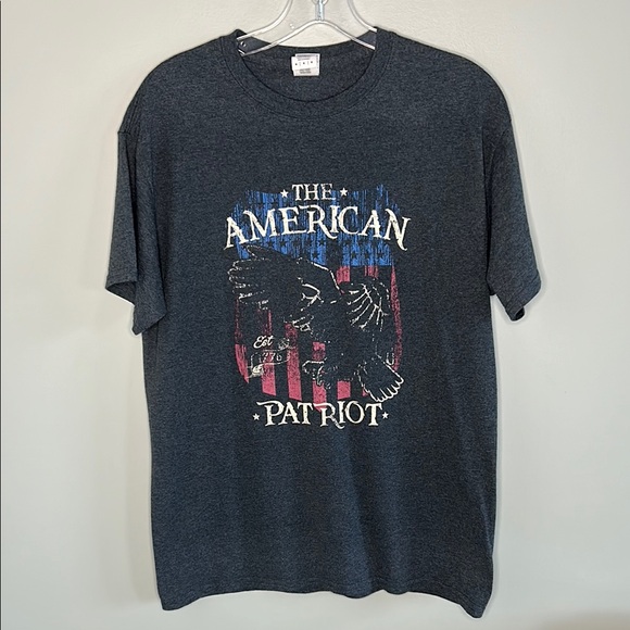 The American Patriot Men's Dark Gray T-Shirt - Picture 1 of 3